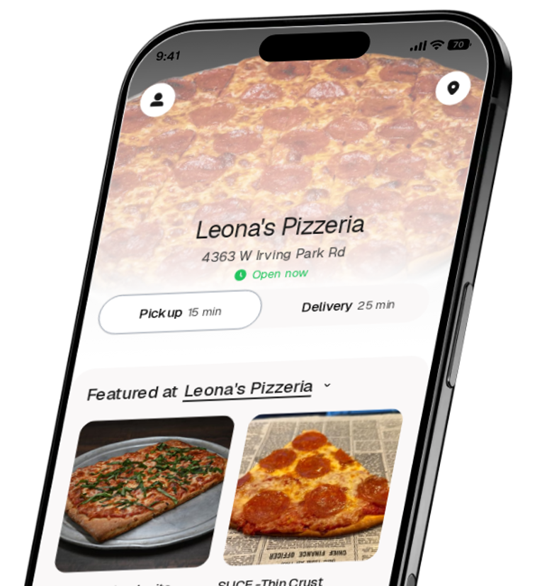 Leona's Pizzeria app preview