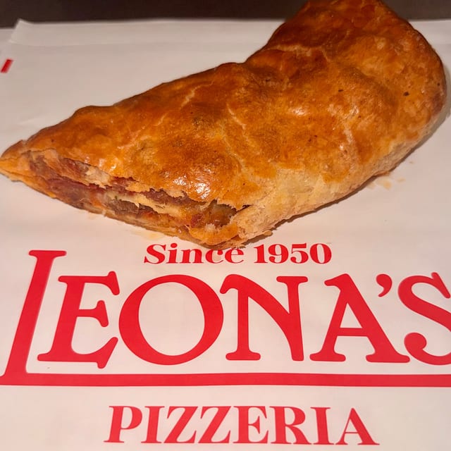Leona's Original Stromboli Sausage & Pepperoni.
