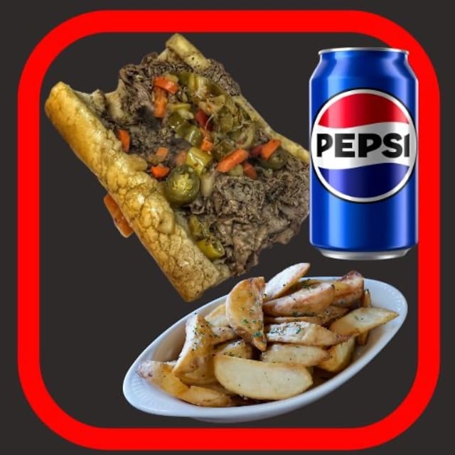 Beef & Sausage Combo Deluxe.