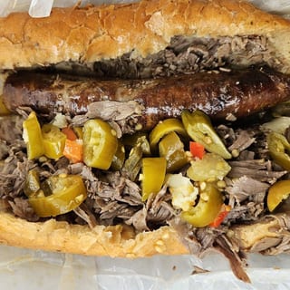 Combo Italian Beef & Sausage Sandwich