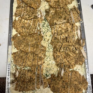 Fettuccine w/ Romano Chicken