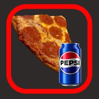 Thin Pepperoni & Can of Soda Combo